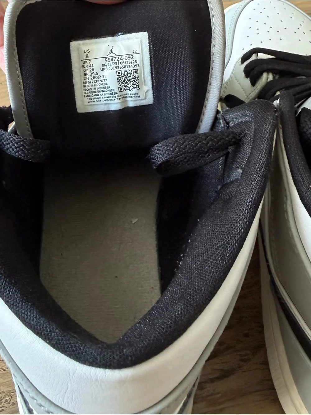 Jordan Men’s Mid-Top Sneakers - White, Light Gray & Black